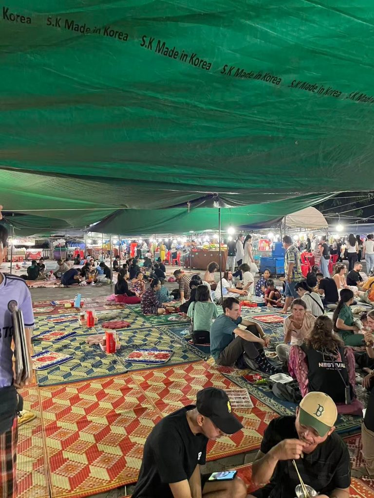 Cambodian street food by the Mekong Riverside